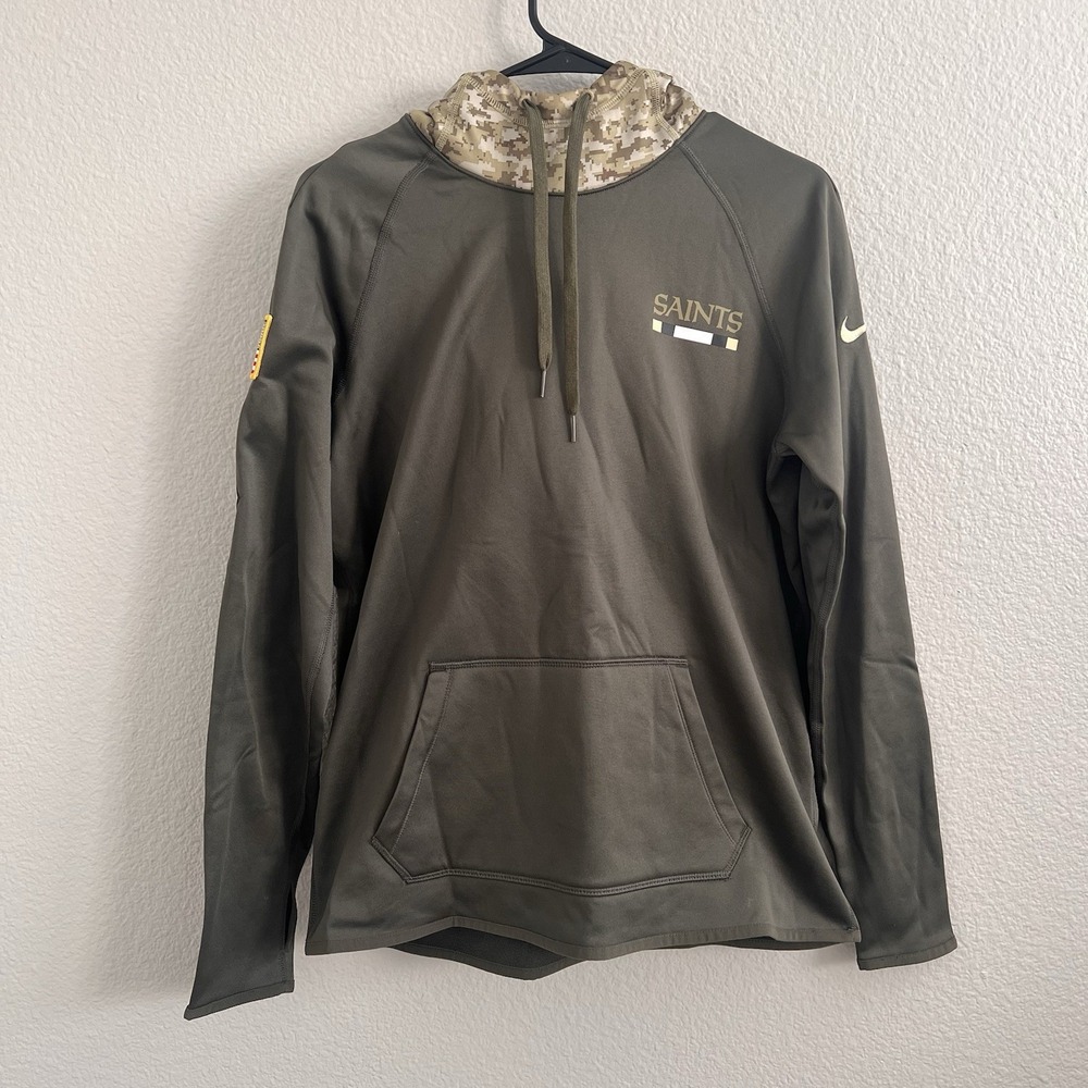 Nike Dri-FIT Medium New Orleans Saints Hoodie Salute to Service Military USA NFL